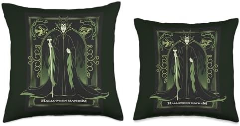Disney Villains Maleficent Sleeping Beauty Halloween Mayhem Throw Pillow