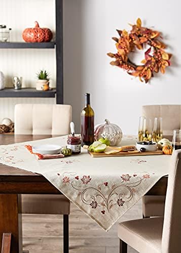 DII Fall Table Decorations Indoor Décor, Thanksgiving, Table Topper, 40x40, Autumn Wheat - Image 5
