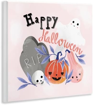 Whimsical Halloween Ghost, 12 x 12 Inch Mounted Print on Wall Plaque
