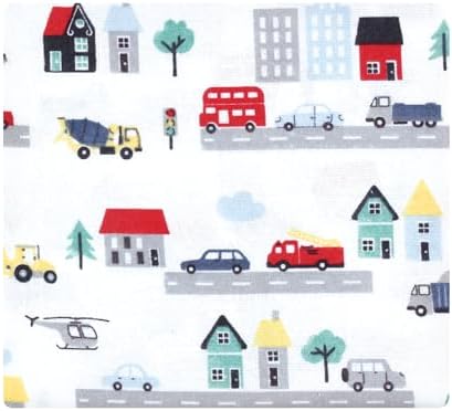 Hudson Baby Unisex Baby Cotton Poly Flannel Receiving Blankets, City Life, One Size - Image 3