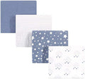 Hudson Baby Unisex Baby Cotton Flannel Receiving Blankets, Cloud Mobile Blue, One Size by HudsonBaby
