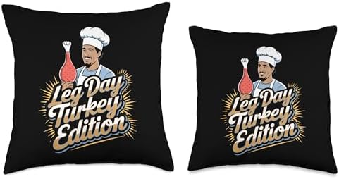 Turkey Legs: Leg Day Turkey Edition Throw Pillow - Image 3