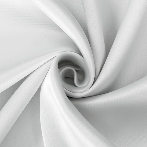 Sun Zero Oslo Theater Grade Extreme 100% Total Blackout Rod Pocket Curtain Panel, White, 52" W x 108" L (1 Panel)