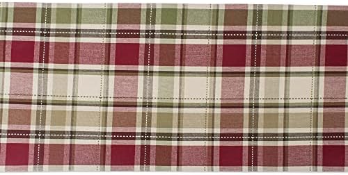DII Fall & Thanksgiving Dining Table Décor Reusable Cotton Fabric, Table Runner, 13x108, Rustic Homespun Plaid - Image 2