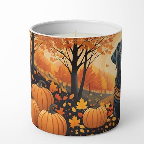 Caroline's Treasures DAC1054CDL Black Labrador Retriever Fall Decorative Soy Candle Nature Soy Wax Essential Oil Home Decor Ideal for Bedroom Kitchen Bath Office Gift, 10 oz - Image 3