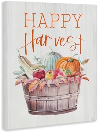 Happy Harvest Rustic Basket, 36 x 48 Inch Canvas Wall Art - Image 2