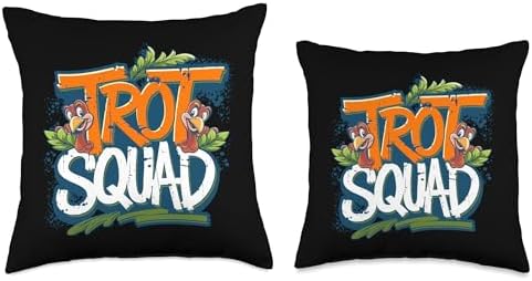 Trot Squad, Friendsgiving Squad Running Thanksgiving Throw Pillow - Image 3