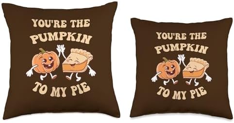 Funny Saying The Pumpkin To My Pie Couple Thanksgiving Throw Pillow - Image 3