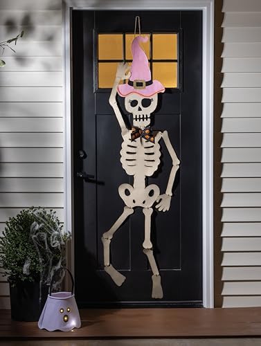 Mud Pie Halloween Girl Skeleton Door Hanger