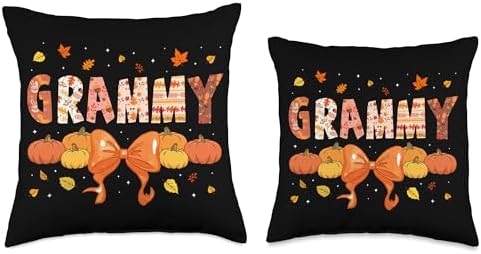 Grammy Fall Vibes Autumn Lover Thanksgiving Season Throw Pillow - Image 3