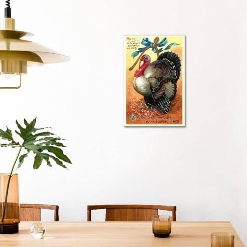 AllPosters Art.com Stretched Canvas Print Turkey and Wishbone, 24" x 36" - Image 3