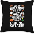 Inflation Halloween Costume Thanksgiving Christmas Throw Pillow by Unknown