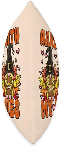 Thanksgiving Gnome Family Graphic Hanging With My Gnomies Throw Pillow - Image 2