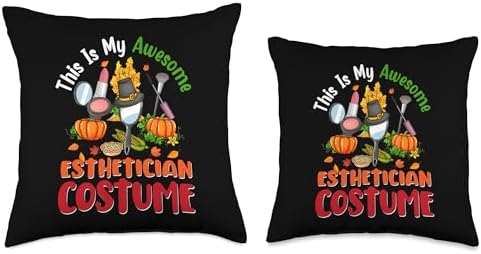 My Awesome Esthetician Costume Thanksgiving Proud Job Team Throw Pillow - Image 3