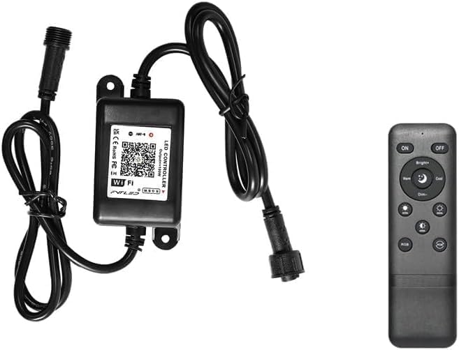 LED WiFi RGBW Controller, Smart for FVTLED RGBW LED Deck Lights | 5 Pin Wireless Controller, Comes With a Remote, Working with Android and iOS System Free App