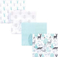 Hudson Baby Unisex Baby Cotton Flannel Receiving Blankets, Linocut Woodland, One Size by HudsonBaby