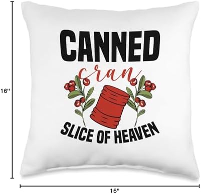 Canned Cranberry Sauce Cranberry Jelly Throw Pillow - Image 4