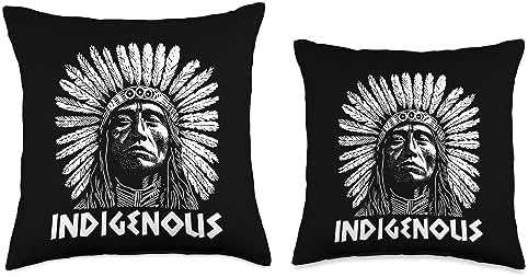 Native American Heritage Store Native Heritage American Indian Warrior Indigenous Throw Pillow, 16x16, Multicolor - Image 3