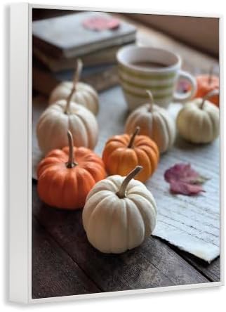 Cozy Pumpkin Harvest Coffee Mug, 11 x 14 Inch Framed Giclée Print - Image 2