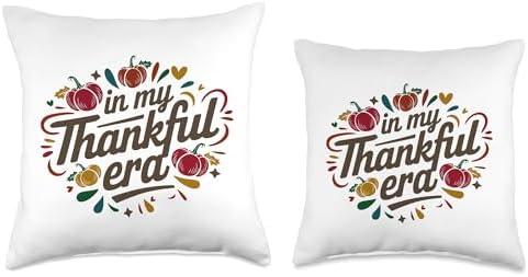 In My Thankful Era Friendsgiving Thanksgiving Throw Pillow - Image 3