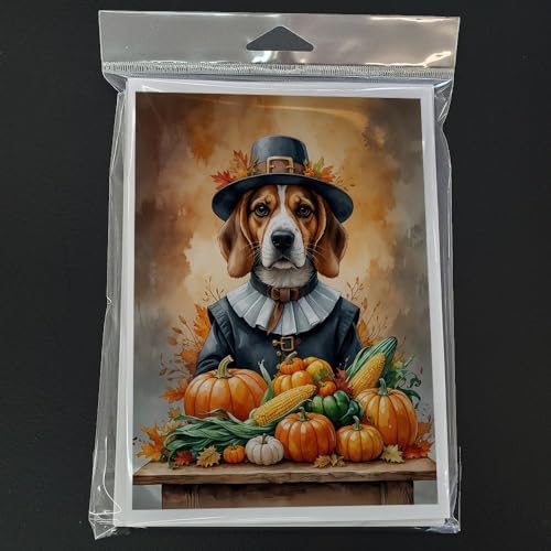 Caroline's Treasures Beagle Dogs Blank 5x7 Note Cards Set of 8 - Image 3