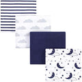 Hudson Baby Unisex Baby Cotton Flannel Receiving Blankets, Moon, One Size by HudsonBaby