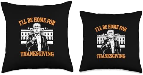 I'll Be Home For Thanksgiving Throw Pillow - Image 3