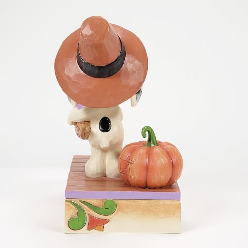 Enesco Peanuts by Jim Shore Thanksgiving Snoopy Holding a Cornucopia of Woodstocks, 5.31 Inch, Multicolor - Image 4