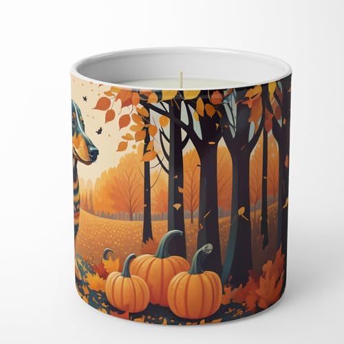 Caroline's Treasures DAC1042CDL Dachshund Fall Decorative Soy Candle Nature Soy Wax Essential Oil Home Decor Ideal for Bedroom Kitchen Bath Office Gift, 10 oz - Image 5
