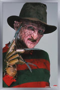 Trends International A Nightmare on Elm Street - Freddy Glove Wall Poster, 34L x 22.4W, Silver Framed Version