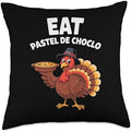 Thanksgiving Turkey Eat Pastel De Choclo Throw Pillow by Unknown