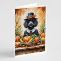 Caroline's Treasures Poodle Dogs Blank 5x7 Note Cards Set of 8 by CarolinesTreasures