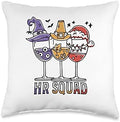 Halloween Thanksgiving Christmas HR Squad Costume Funny Throw Pillow by Unknown