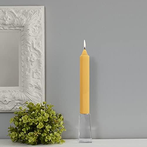 Root Candles 4-Count Unscented Grecian Collenettes, 9-Inch, Butterscotch - Image 5