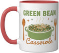 Green Bean Casserole Retro Thanksgiving Dinner Humor Ceramic Mug, Red/White by Unknown