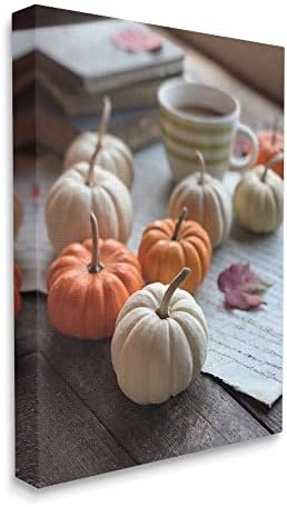 Cozy Pumpkin Coffee Mug Harvest, 30 x 40 Inch Canvas Wall Art - Image 2