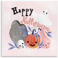 Whimsical Halloween Ghost, 12 x 12 Inch Mounted Print on Wall Plaque