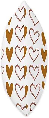 Fall Vibes Brown Hearts Autumn Accent Thanksgiving Throw Pillow - Image 2