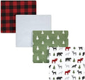 Hudson Baby Unisex Baby Cotton Flannel Receiving Blankets, Woodland Christmas, One Size by HudsonBaby