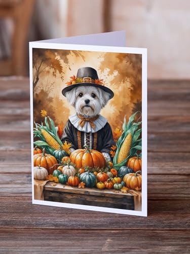 Caroline's Treasures Maltese Dogs Blank 5x7 Note Cards Set of 8 - Image 2