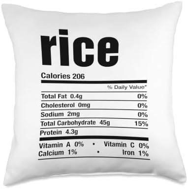 Rice Funny Thanksgiving Christmas Family Matching Throw Pillow by Unknown