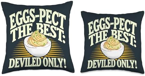 Thanksgiving Dinner Eggs-Pect The Best Deviled Egg Throw Pillow - Image 3
