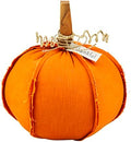 Mud Pie Woven Pumpkin Sitter, Medium, 11.875" x 10"