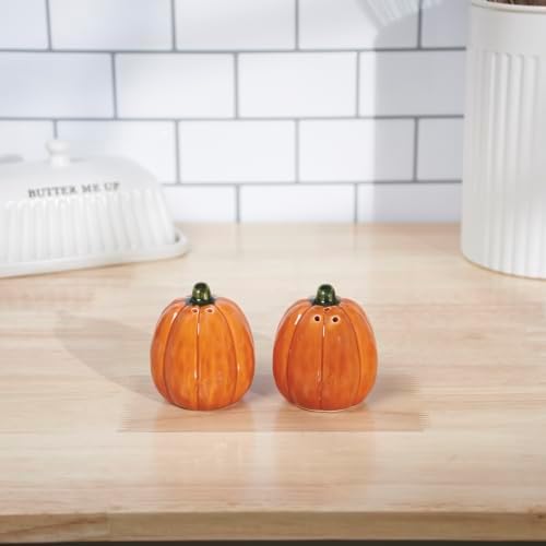 Primitives by Kathy Orange Pumpkin Ceramic Salt and Pepper Shaker Set, 2-Pc - Image 3