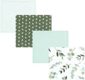 Hudson Baby Unisex Baby Cotton Poly Flannel Receiving Blankets, Eucalyptus, One Size by HudsonBaby