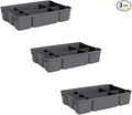 Superio Storage Container Organizing Tray for Superio Bin or Drawer Plastic Organize Sewing, Crafts, 3 Pack