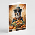 Caroline's Treasures Australian Shepherd Dogs Blank 5x7 Note Card Set of 8 by CarolinesTreasures