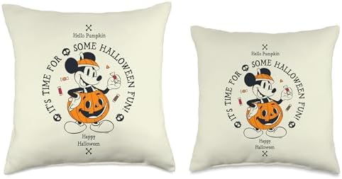 Disney Mickey Mouse Vintage Halloween Fun Throw Pillow