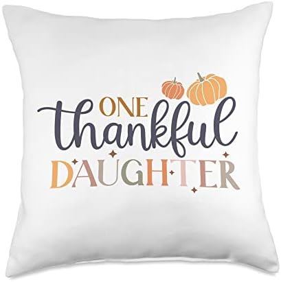 Thankful Mini Mama Matching Fall Retro Vintage Thanksgiving Throw Pillow by Unknown