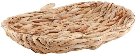 Santa Barbara Design Studio Thanksgiving Décor - Pumpkin-Shaped Woven Water Hyacinth Tray, 12" x 11", Natural - Image 4